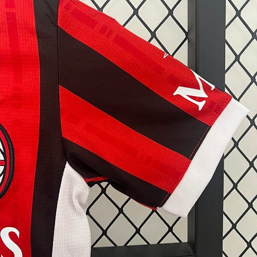 2024/25 Kids AC Milan Home Jersey Kit Fan Version