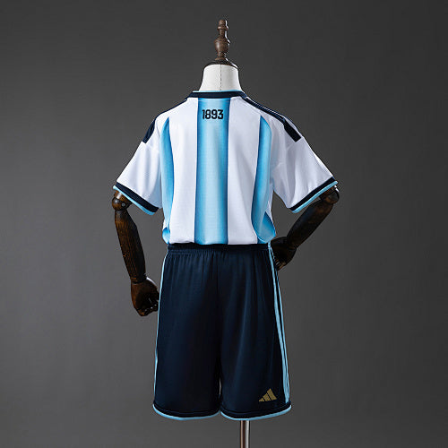 Argentina 2026 Home Kids Kit Jersey Fan Version