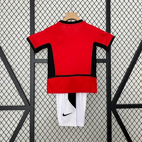 Kids Manchester United 2002/04 Home Jersey Kit Fan Version