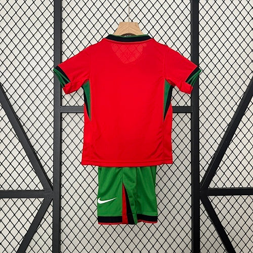 2024 Kids Portugal Home Jersey Set