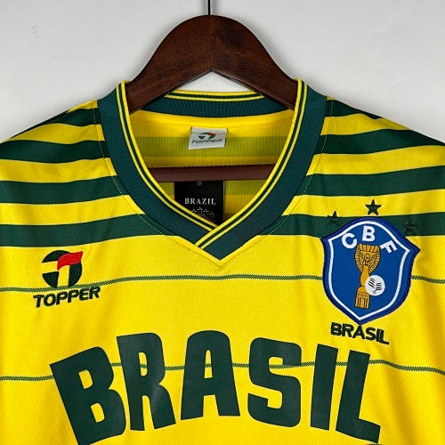 Retro Brazil 1984 Home Jersey Fan Version