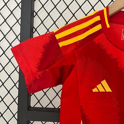 2024 Kids Kit Spain Home Jersey Fan Version
