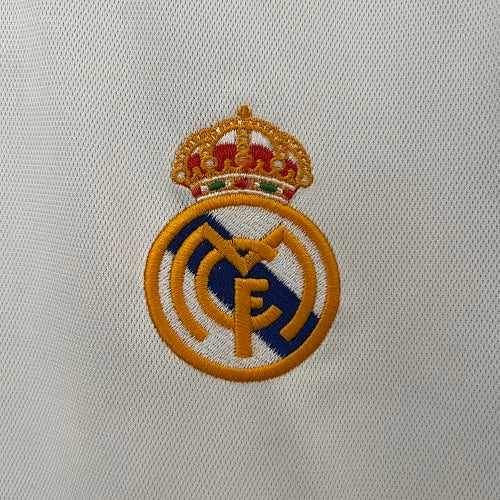 Retro Long Sleeve Real Madrid 2000/01 Home Jersey