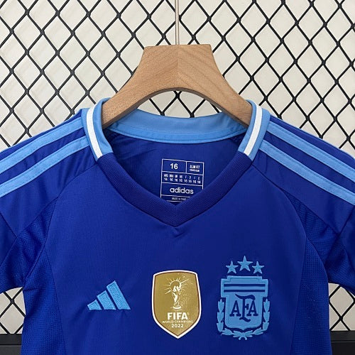 2024 Kids Argentina Away Jersey Kit Fan Version