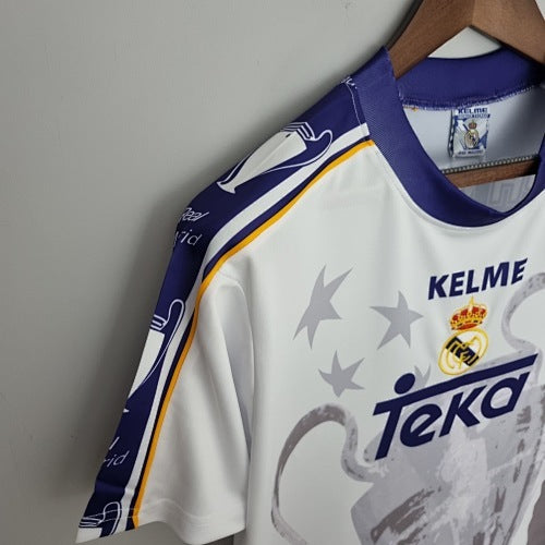 Retro 1997-98 Real Madrid Champions League 7 Champions Commemorative Edition