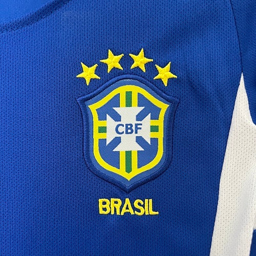 Kids Brazil 2002 Away Jersey Kit