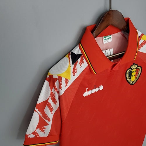 Retro 1995 Belgium Home Jersey Fan Version