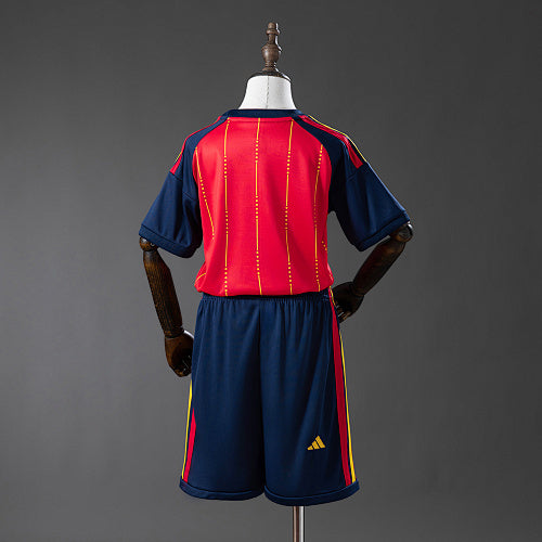 Spain 2026 Home Kids Kit Jersey Fan Version