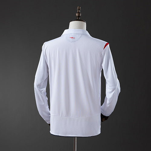 Retro Long Sleeve England 2006 Home Jersey Fan Version