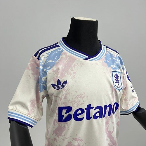 2025/26 Aston Villa Third Away Jersey Kit Kids Fan Version