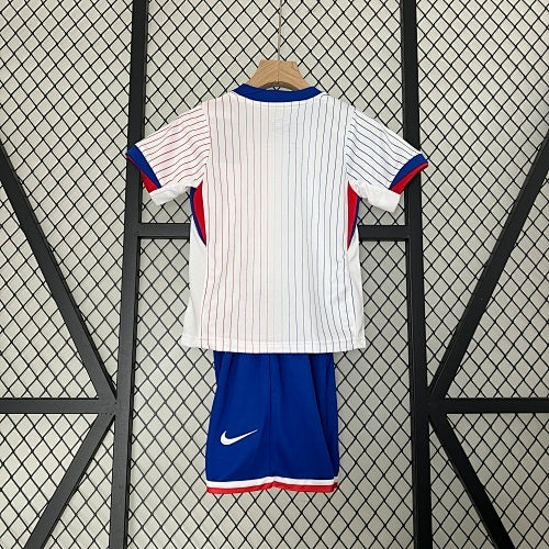 2024 Kids France away Jersey Kit Fan Version