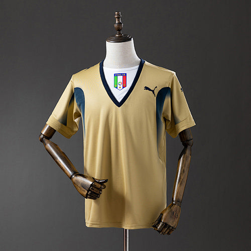 Retro 2006 Italy Golden Jersey Fan Version