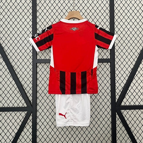 2024/25 Kids AC Milan Home Jersey Kit Fan Version