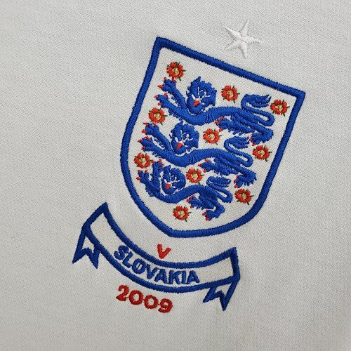 Retro 2010 England Home Jersey Fan Version