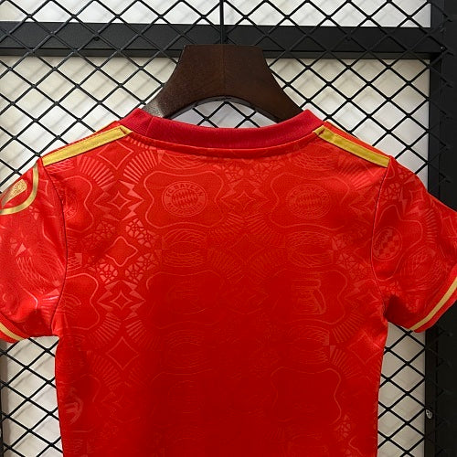 2025/26 Kids Bayern Munich 125th Anniversary Jersey Kit Fan Version