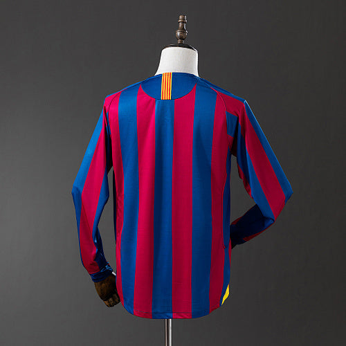 Barcelona 2005/06 Home Long Sleeve Retro Jersey