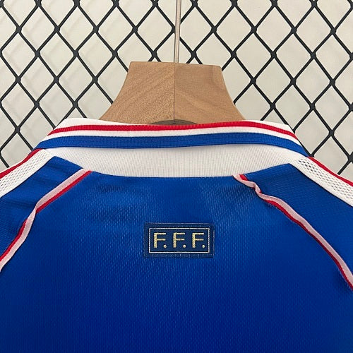 Kids France 1998 Home Jersey Kit Fan Version