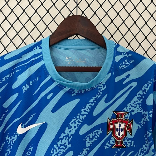 2024 Portugal Goalkeeper Blue Fan Version