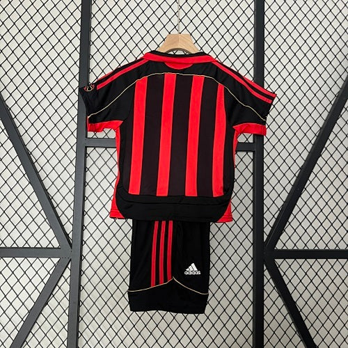 Kids AC Milan 2006/07 Home Jersey Kit Fan Version