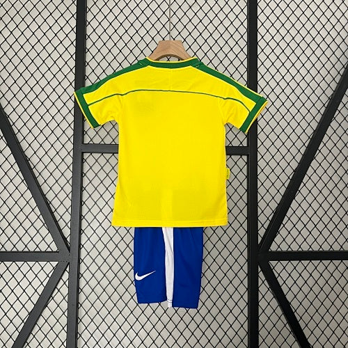 Kids Brazil 1998 Home Jersey Kit