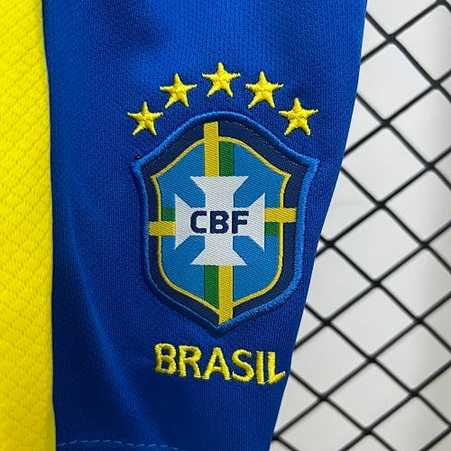 2025 Kids Brazil Home Jersey Set Fan Version