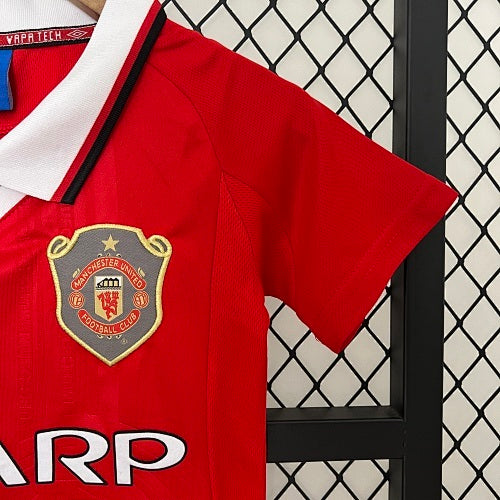 Kids Manchester United 1999/00 Home Jersey Kit Fan Version