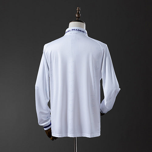 Retro Long Sleeve Real Madrid 1994/96 Home Jersey