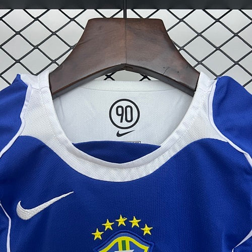 Kids Brazil 2004 Away Jersey Kit