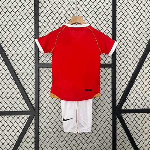 Kids Manchester United 2006/07 Home Jersey Kit Fan Version
