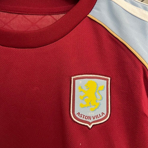 2025/26 Kids Aston Villa Home Jersey Kit Fan Version