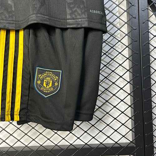 2025/26 Kids Manchester United Third Away Jersey Kit Fan Version