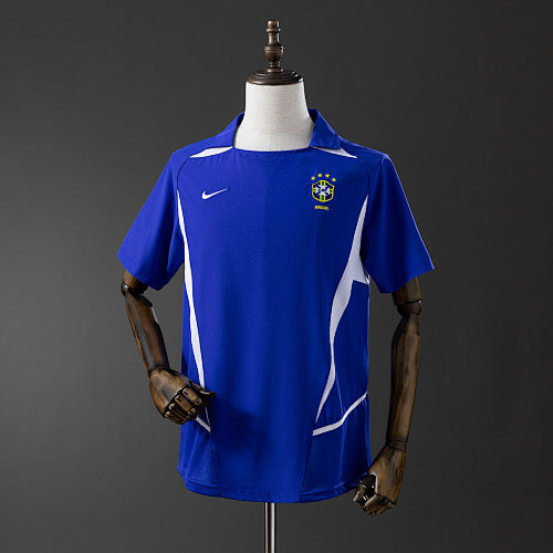 Retro 2002 Brazil Away Jersey Fan Version
