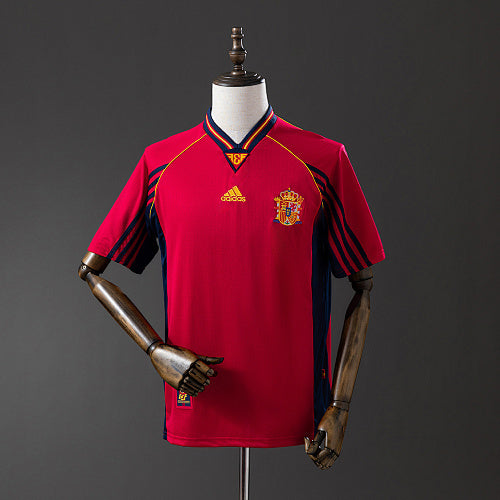 Retro 1998 Spain Home Jersey Fan Version