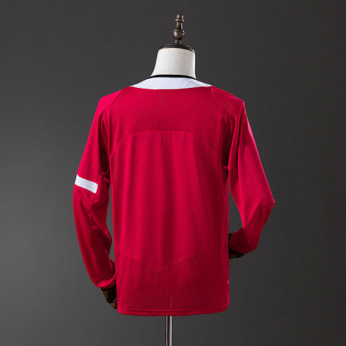 Manchester United 2004/06 Home Long Sleeve Retro Jersey Fan Version