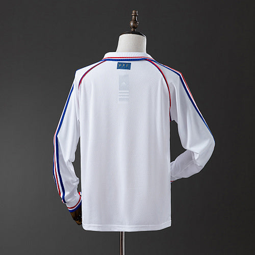 France 1998 Away Long Sleeve Retro Jersey Fan Version