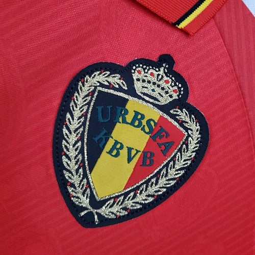 Retro 1995 Belgium Home Jersey Fan Version