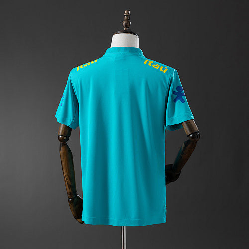 2021 Brazil Pre-match Blue Jersey Fan Version