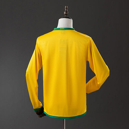Brazil 2006 Home Long Sleeve Retro Jersey Fan Version
