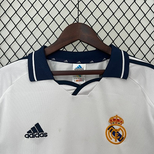 Retro Long Sleeve Real Madrid 2000/01 Home Jersey