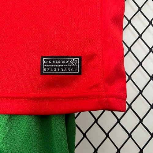 2024 Kids Portugal Home Jersey Set