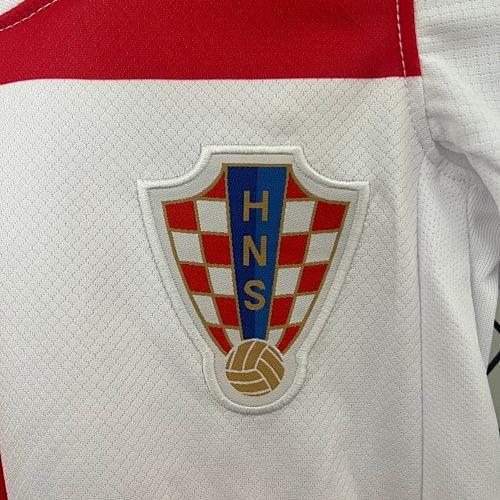 2024 Kids Croatia Home Jersey Kit Fan Version