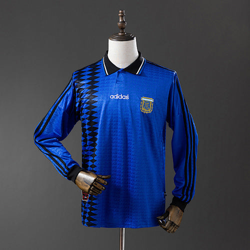 Argentina 1994 Away Long Sleeve Retro Jersey Fan Version