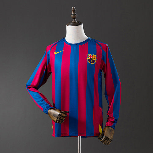 Barcelona 2005/06 Home Long Sleeve Retro Jersey