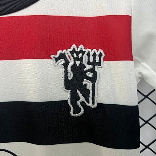 2024/25 Kids Manchester United Third Away Jersey Kit Fan Version