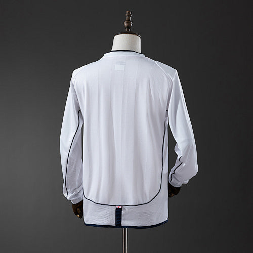Retro England 2002 Home Jersey Long Sleeve Fan Version