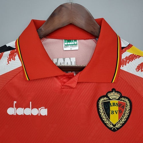 Retro 1995 Belgium Home Jersey Fan Version