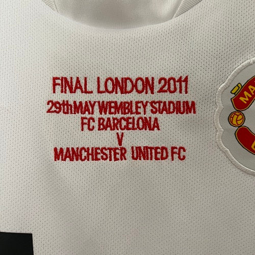 Kids Manchester United 2010/11 Champions League Away Jersey Kit Fan Version