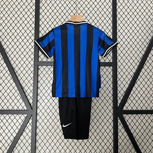 Kids Inter Milan 2009/10 Home Jersey Kit Fan Version
