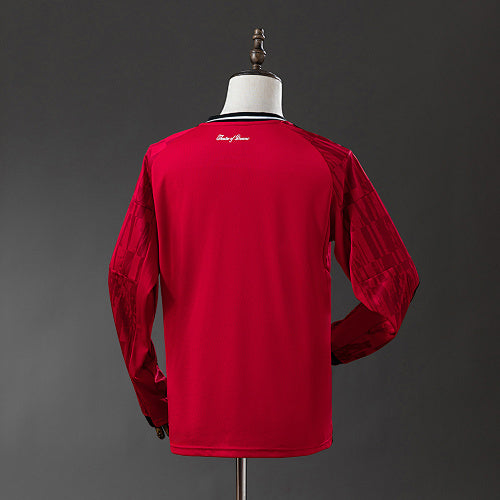 Manchester United 2025/26 Home Long Sleeve Jersey Fan Version