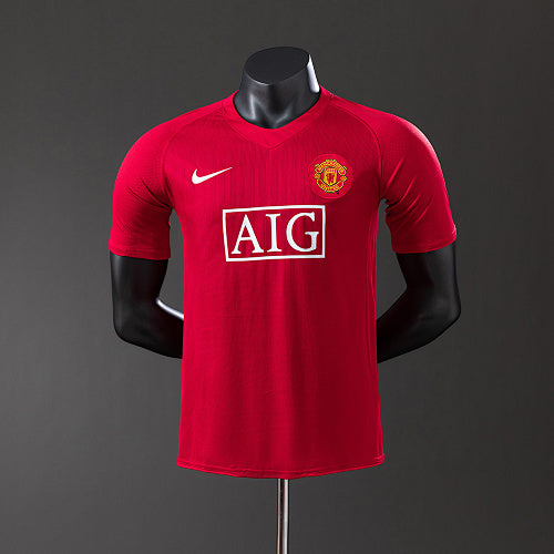Manchester United 2007/08 Home Player Version Retro Jersey